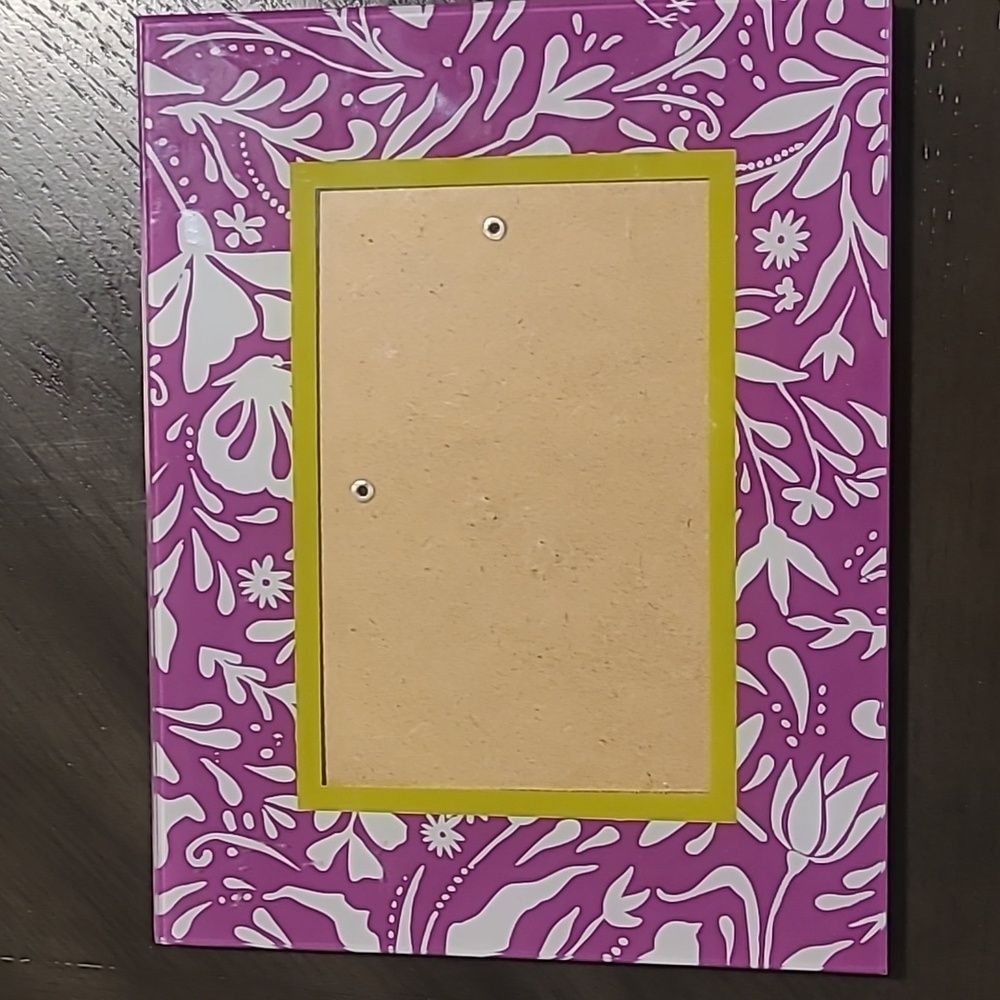 Purple Patterned Frame